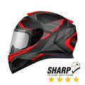 CASCA MT THUNDER 3 SV TURBINE NEGRU MAT / ROȘU