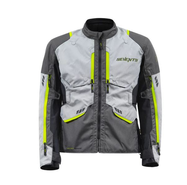 SEVENTY DEGREES KABÁT SD-JT67 TANAMI FÉRFI TOURING NÉGYÉVSZAKOS NEONSÁRGA / SZÜRKE