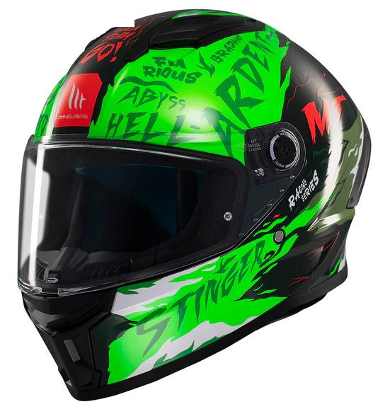 CASCA INTEGRAL MT STINGER 2 ARDENT C6 NEON S:55-56 cm (22.06) MT-V-28B