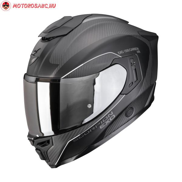 CASCA SCORPION EXO-1500 CARBON AIR MUNDI Mat Negru-Argintiu