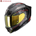 CASCA SCORPION EXO-1500 CARBON AIR MUNDI Negru-Roșu-Galben