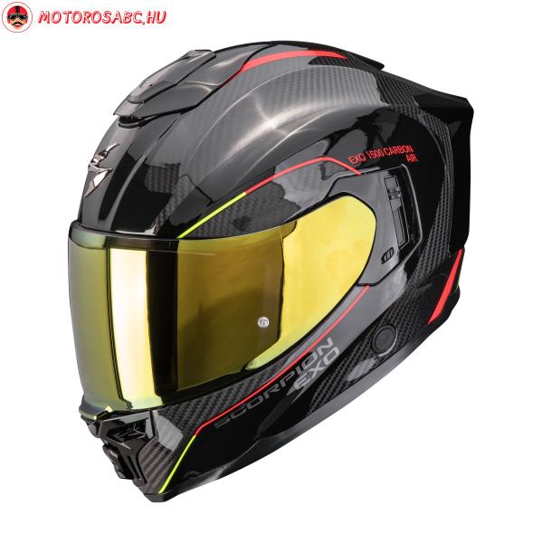 SCORPION BUKÓSISAK EXO-1500 CARBON AIR MUNDI Black-Red-Yellow