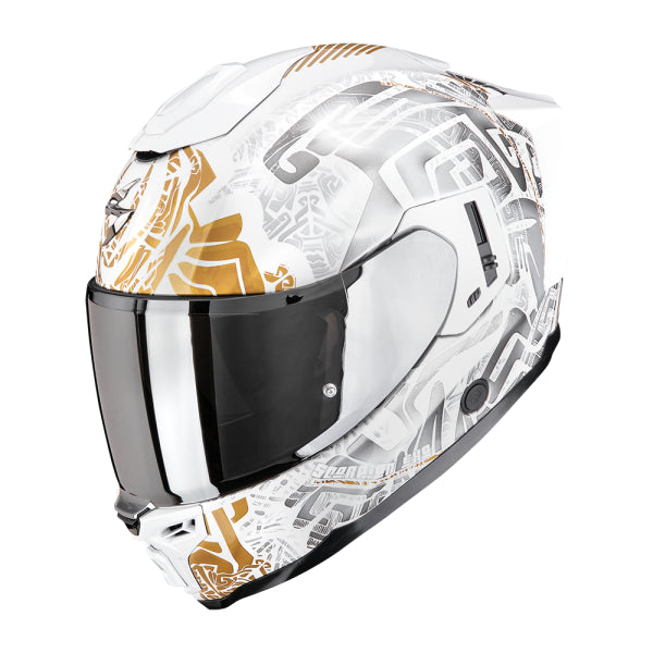 SCORPION BUKÓSISAK EXO-1500 AIR APUS Pearl white-Grey-Gold