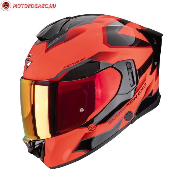 CASCA SCORPION EXO-530 AIR CLIP Roșu-Negru