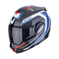 CASCA SCORPION EXO-TECH EVO CARBON COSY Negru-Albastru-Roșu