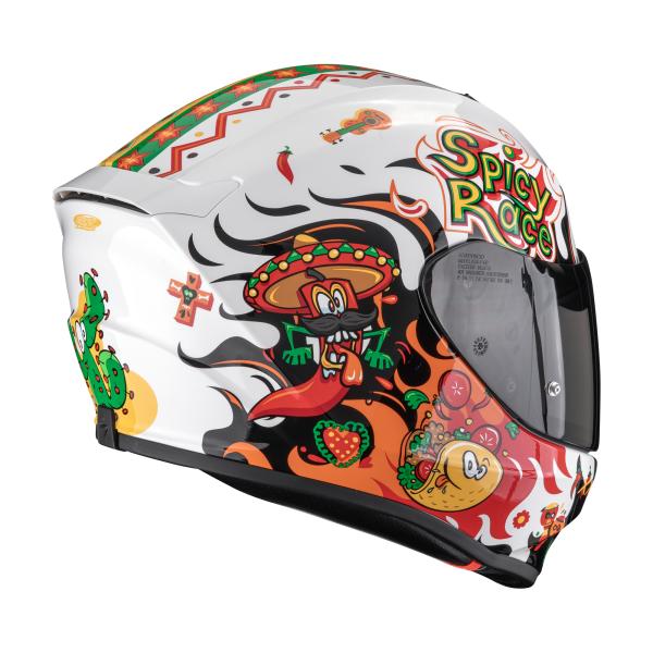 SCORPION BUKÓSISAK EXO-JNR AIR YUCATAN White-Orange-Black