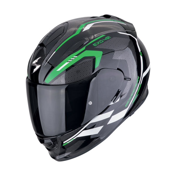 CASCA SCORPION EXO-491 KRIPTA Negru-Verde-Alb