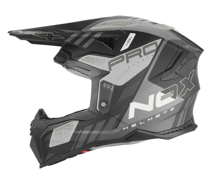 CASCA NOX N634 STORM NEGRU MAT / ARGINT