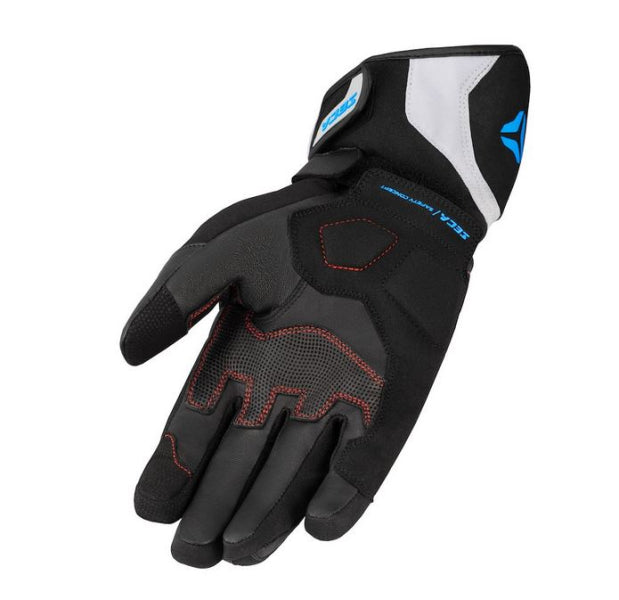 Mănuși SECA TURISMO WP pentru bărbați, de vară, gri/roșu/albastru