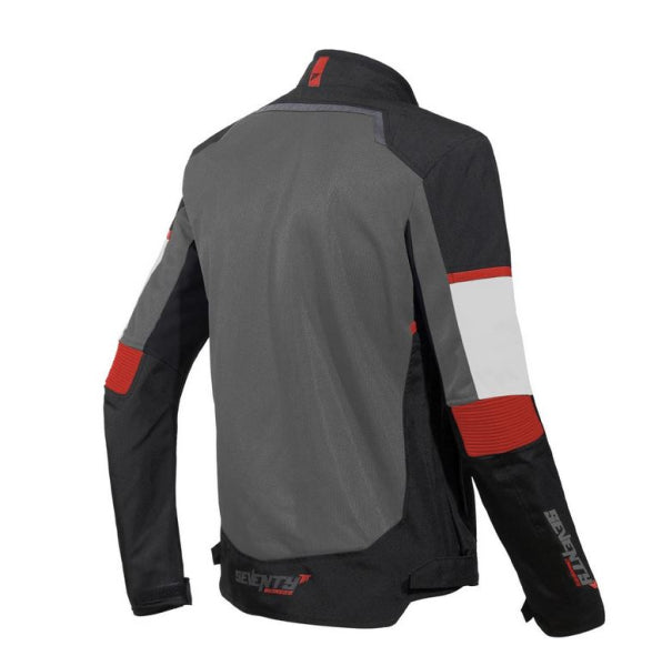 Palton SEVENTY DEGREES SD-JR60 pentru bărbați, model THUNDER, de vară, negru/roșu