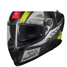 Casca de motociclism MT BRAKER SV FURY C17 albastru strălucitor/galben