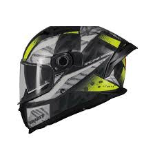 Casca de motociclism MT BRAKER SV FURY C17 albastru strălucitor/galben