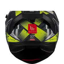 Casca de motociclism MT BRAKER SV FURY C17 albastru strălucitor/galben