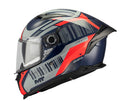 Casca de motociclism MT BRAKER SV COCKPIT C5 NEGRU / GRI / ROȘU