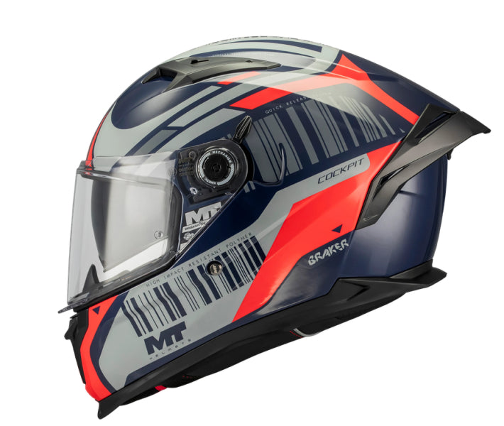 MT BUKÓSISAK BRAKER SV COCKPIT C5 FEKETE / SZÜRKE / PIROS